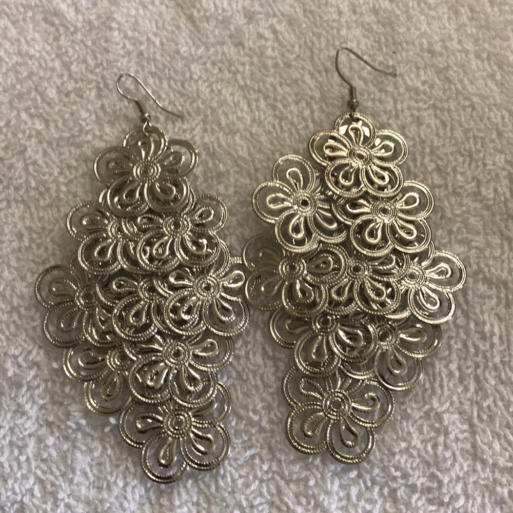 Silver earrings